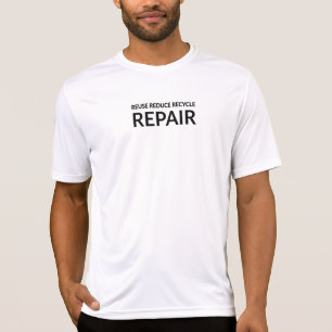 Camiseta "Reutilizar, reducir, reciclar y reparar" inspirad