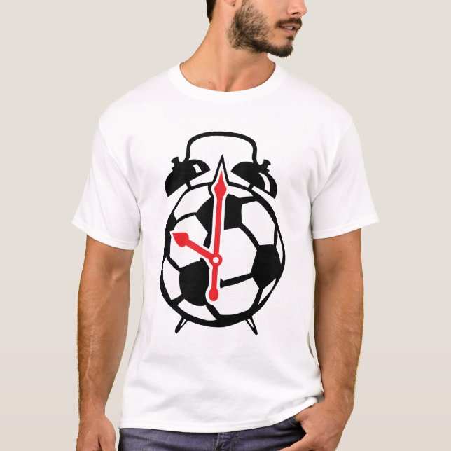 Camiseta reveil foot soccer ballon Clock Uhr orologio (Anverso)