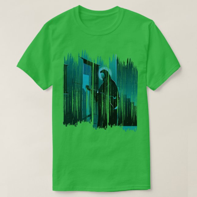 Camiseta Revelación 320 Jesús Llamando A La Puerta (Diseño del anverso)