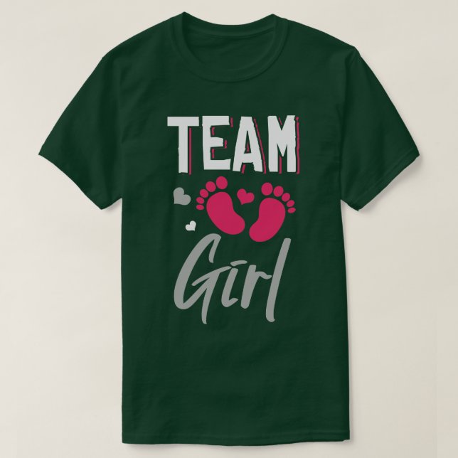 Camiseta Revelación de Baby Shower de género de Chica de eq (Diseño del anverso)