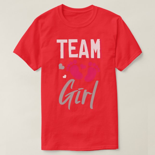 Camiseta Revelación de Baby Shower de género de Chica de eq (Diseño del anverso)