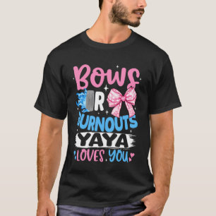 Camiseta Revelación de género Bows Or Burnouts Yaya Loves Y