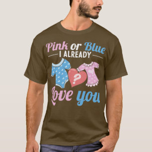 Camiseta Revelación de género de Baby Shower de Fiesta rosa