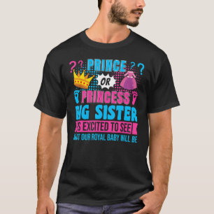 Camiseta Revelación de género de bebé grande de príncipe o