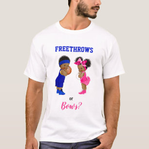 Camiseta Revelación de género de bebé niño niña Baloncesto 