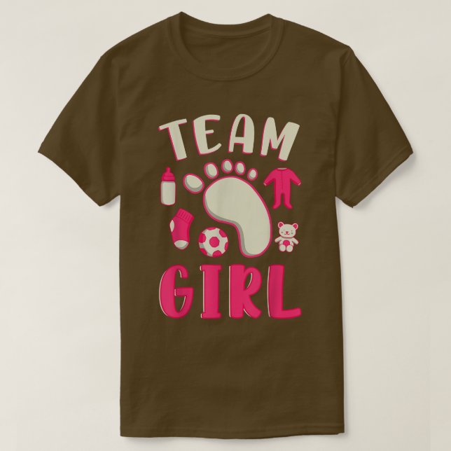 Camiseta Revelación de género de Chica de equipo704 (Diseño del anverso)