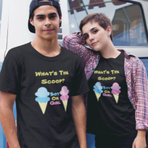 Camiseta Revelación de género de crema de hielo