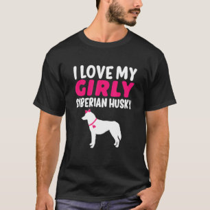 Camiseta Revelación de género de perro Chica Mascota Husky 