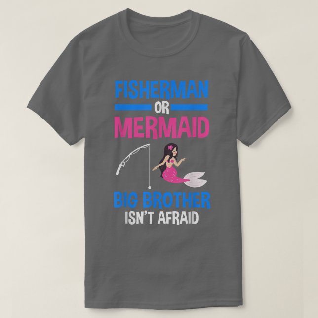 Camiseta Revelación de género de pescador o sirena del Gran (Diseño del anverso)