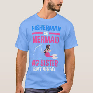 Camiseta Revelación de género de pescador o sirena mayor de