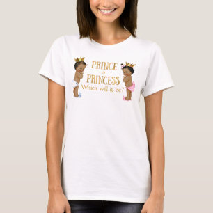 Camiseta Revelación de género de princesa de origen étnico