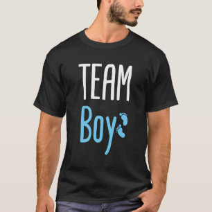 Camiseta Revelación de género de Team Boy Baby Shower