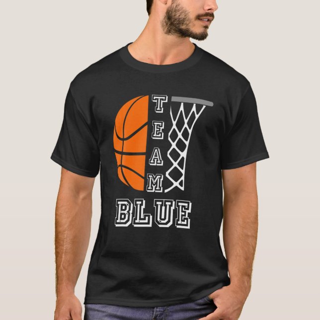 Camiseta Revelación de género del baloncesto Team Blue Boy (Anverso)