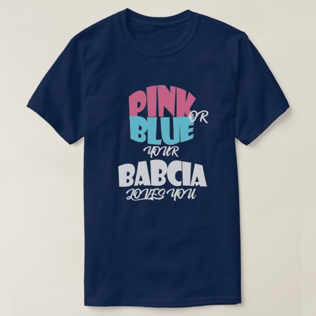 Camiseta Revelación de género del bebé para esencia de BABC (Diseño del anverso)