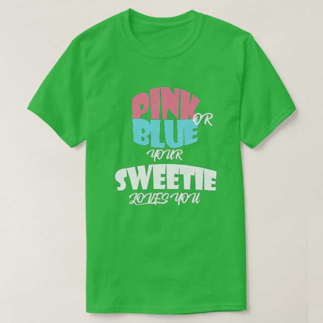 Camiseta Revelación de género del bebé para esencia de SWEE (Diseño del anverso)