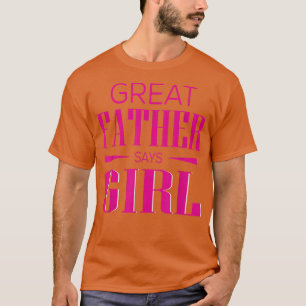 Camiseta Revelación de género dice gran padre Chica que coi