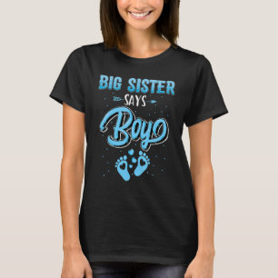 Camiseta Revelación de género dice hermana mayor a bebé