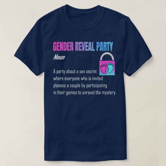 Camiseta Revelación de género Fiesta (Diseño del anverso)