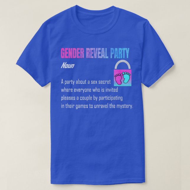 Camiseta Revelación de género Fiesta (Diseño del anverso)