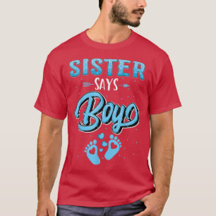 Camiseta Revelación de género Hermana dice que bebé casando