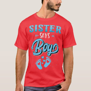 Camiseta Revelación de género Hermana dice que bebé casando