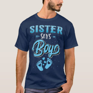 Camiseta Revelación de género Hermana dice que bebé casando