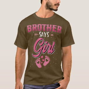 Camiseta Revelación de género Hermano dice familia de parej