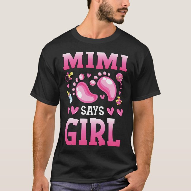 Camiseta Revelación de género Mimi dice que la familia del  (Anverso)