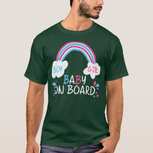 Camiseta revelación de género Niño o Chica a bordo de preg