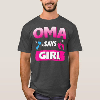 Camiseta Revelación de género Oma dice que Chica coincide c