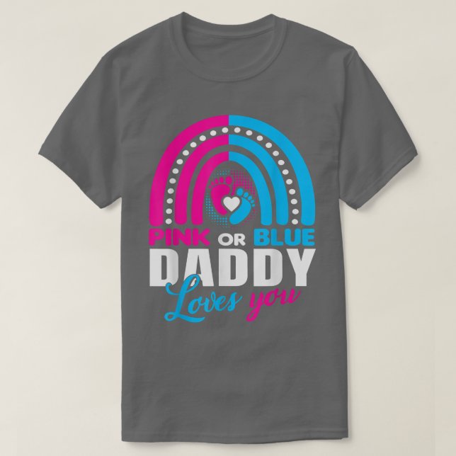 Camiseta Revelación de género para Baby Shower de papá (Diseño del anverso)