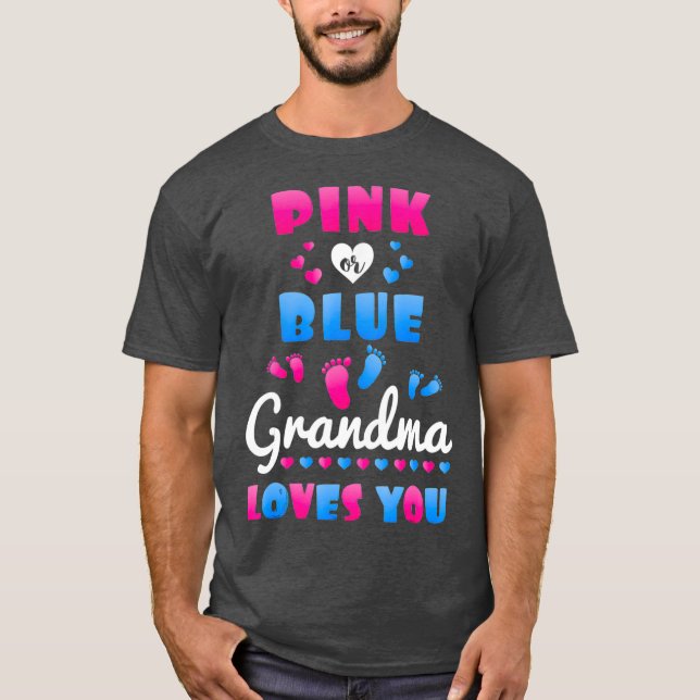 Camiseta Revelación de género para la abuela que te ama (Anverso)