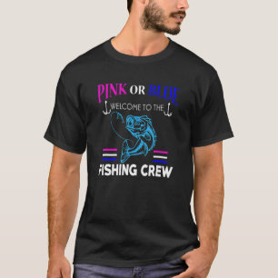 Camiseta Revelación de género pescando para un pescador 2