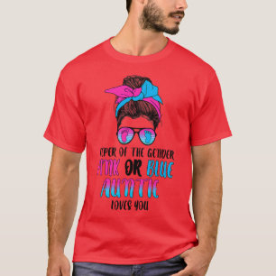 Camiseta revelación de género rosa o azul para las mujeres