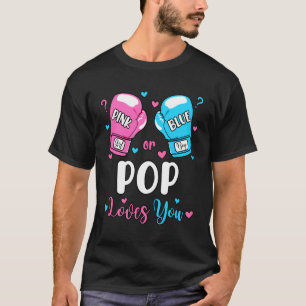 Camiseta Revelación de Género Rosa o Azul Pop Te Ama Boxeo