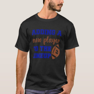 Camiseta Revelación de Invitación de embarazo en el fútbol