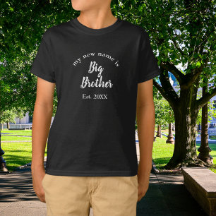 Camiseta Revelación de nuevo hermano mayor año establecido