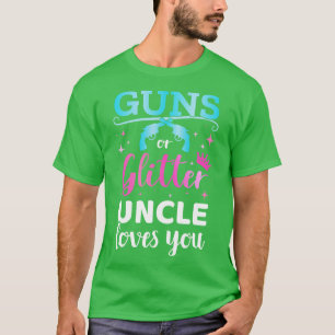 Camiseta Revelación de sexo s o tío purpurina que coincide