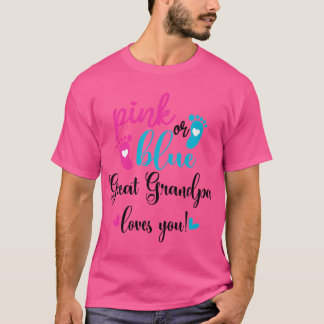 Camiseta Revelación del Sexo del Bebé Abuelo Paterno Te Ama