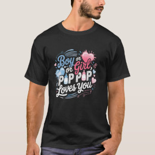 Camiseta Revelación Del Sexo Del Bebé Abuelo Te Ama Pop Pop