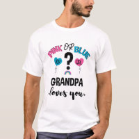 Revelación del sexo del bebé rosa o azul abuelo te