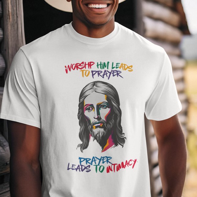 Camiseta Revelación divina: Adorar lo lleva a rezar (Subido por el creador)