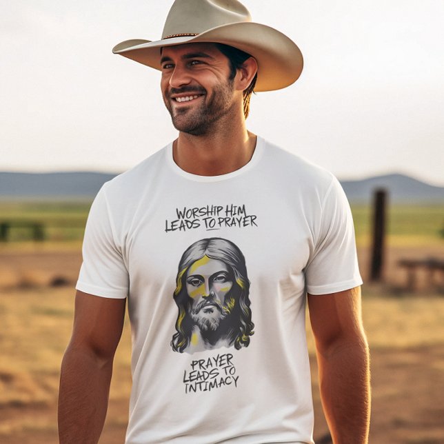 Camiseta Revelación divina: Adorar lo lleva a rezar (Subido por el creador)
