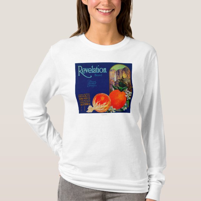 Camiseta Revelación LabelNaranjo anaranjado, CA (Anverso)