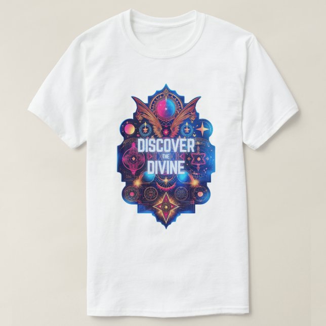 Camiseta Revelaciones retro - Descubre lo divino (Diseño del anverso)