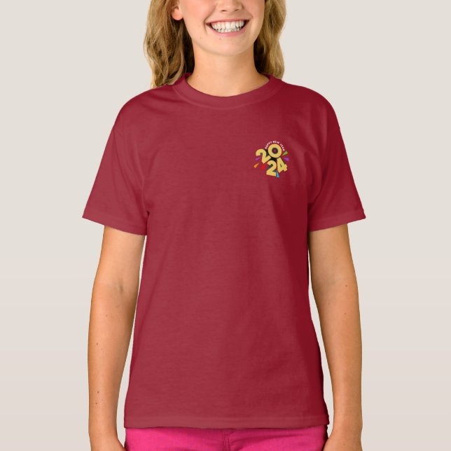 Camiseta Revelando el Año Nuevo de 2024 | Niños (Anverso)