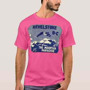Camiseta Revelstoke Bc Ski Mountain Paradise Viaje de Vinta
