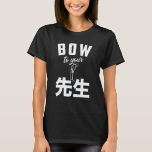 Camiseta Reverencia Clásica de Sensei a su Profesor Educado