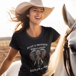Camiseta Reveridad artística de los elefantes ornados