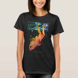 Camiseta reversa de la sirena
